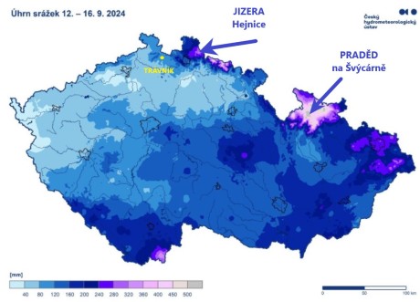 17 úhrn srážek 12.-16. září