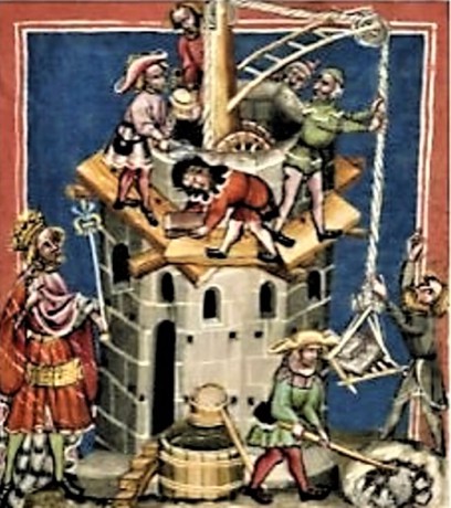 18 středověké lešení