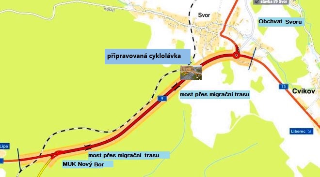 14 mapa stavby průjezdu 3