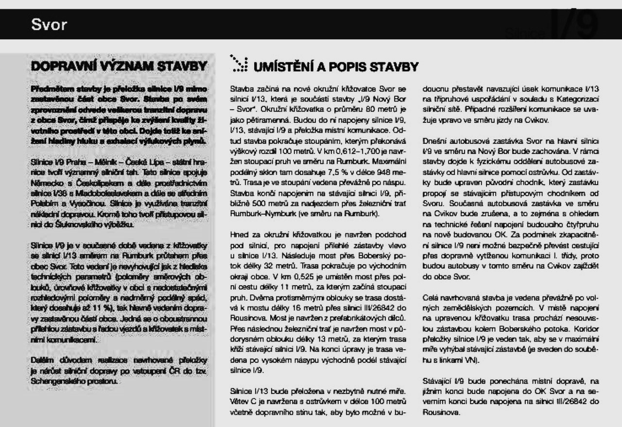 7 Informační leták silnice 1-9- Svor