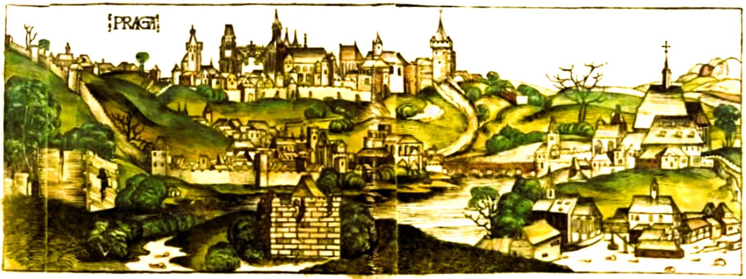 52 nejstarší kolorovaná reduta Prahy z r.1493 