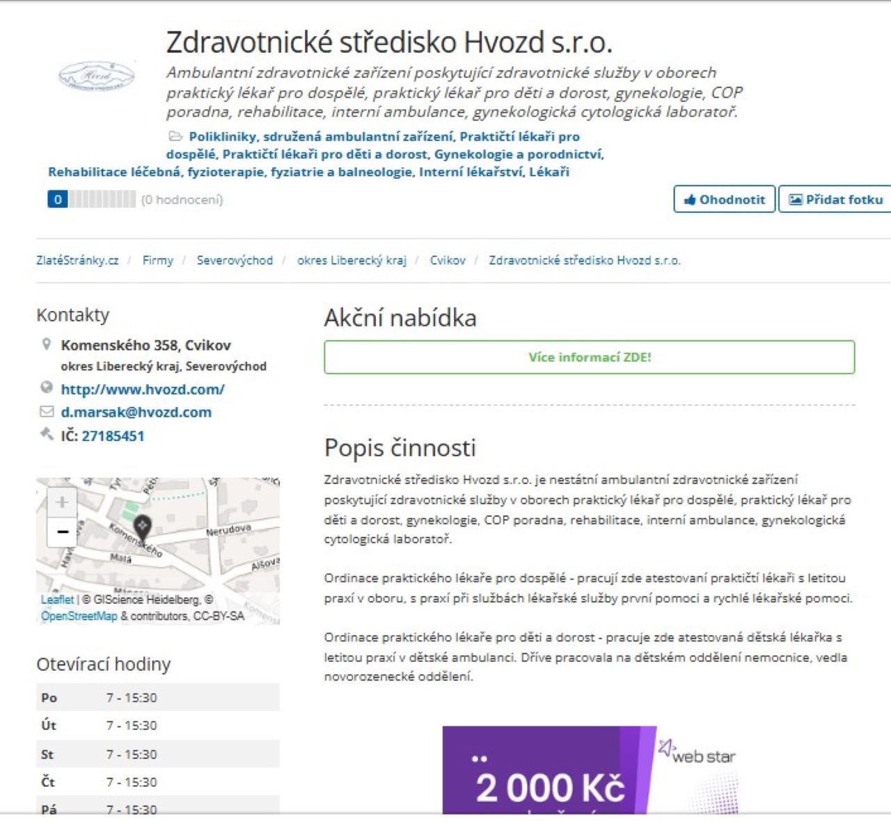 10a středisko Hvozd v r. 2011