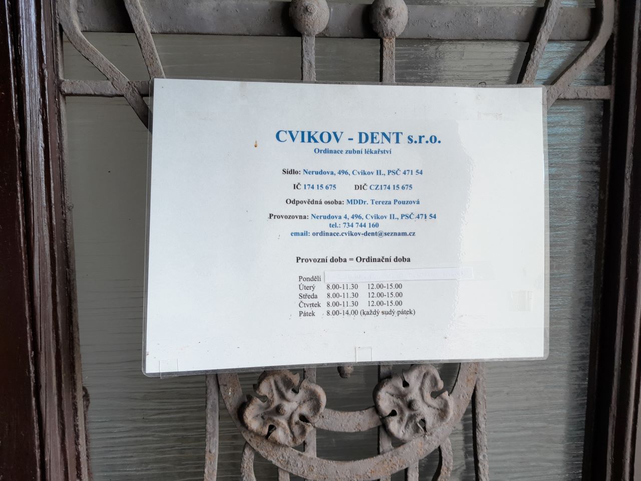 11a stomatologie ord. hodiny