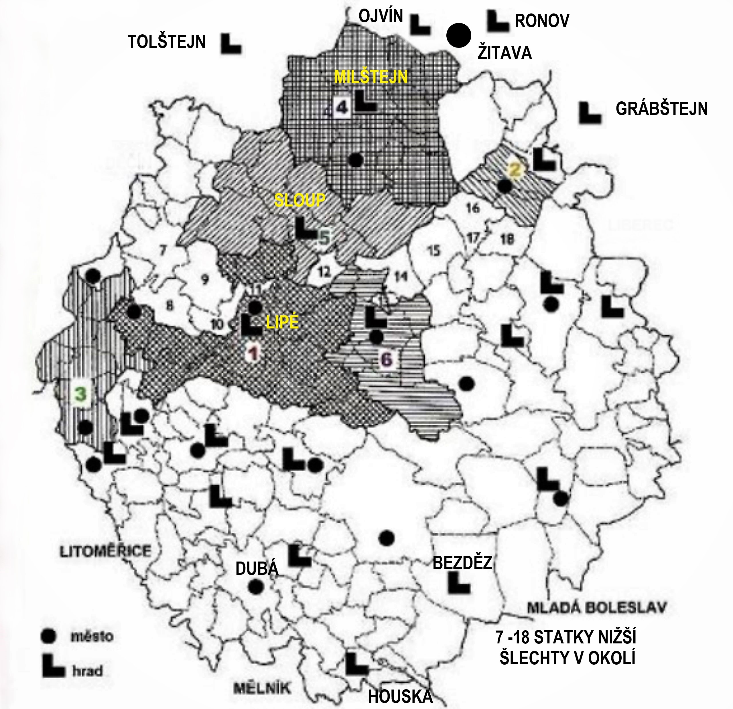 13 panství Ronovců 13-14 st.